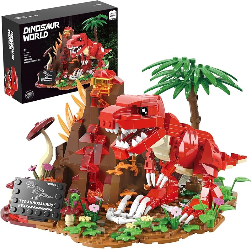 UNCLE BRICK Dinosaur Building Volcano